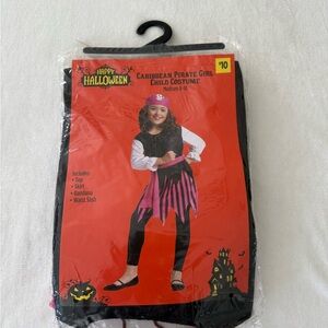 Caribbean Pirate Girls Medium 8-10 Halloween Costume Cosplay Comic Con
